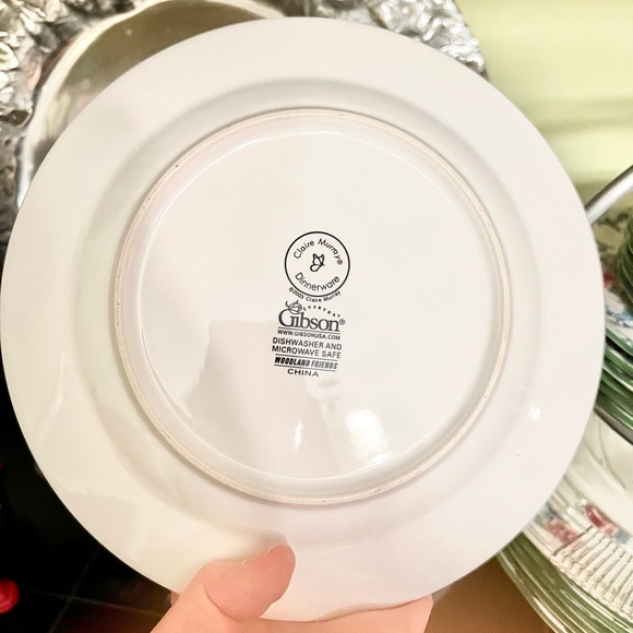 Claire Murray Gibson cup & saucer plate Snowman Woodland Friends hard to find - Picture 4 of 5